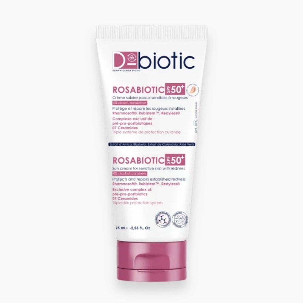 d biotic – rosabiotic creme solaire teintee claire spf50+ – 75ml