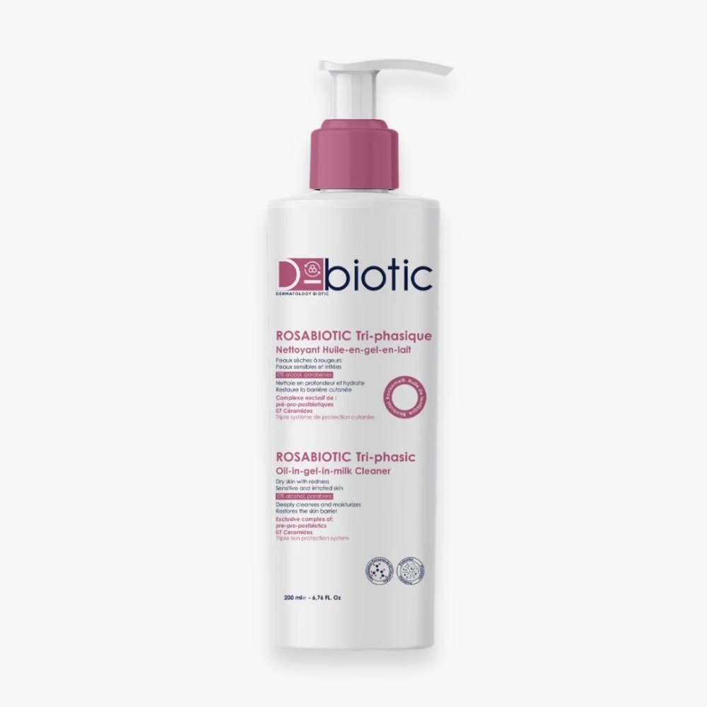 d biotic – rosabiotic tri phasique nettoyant – 200ml