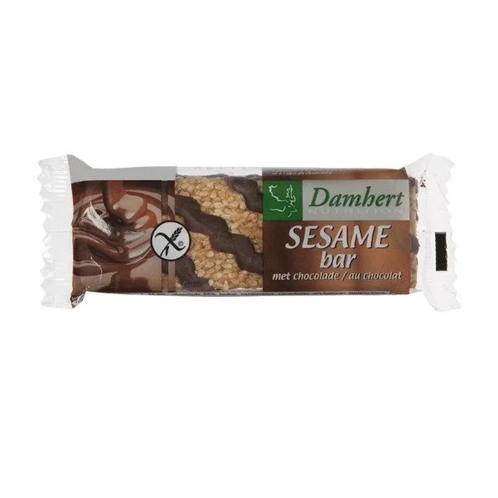 damhert – barre se sesame au chocolat 45g – 1unite
