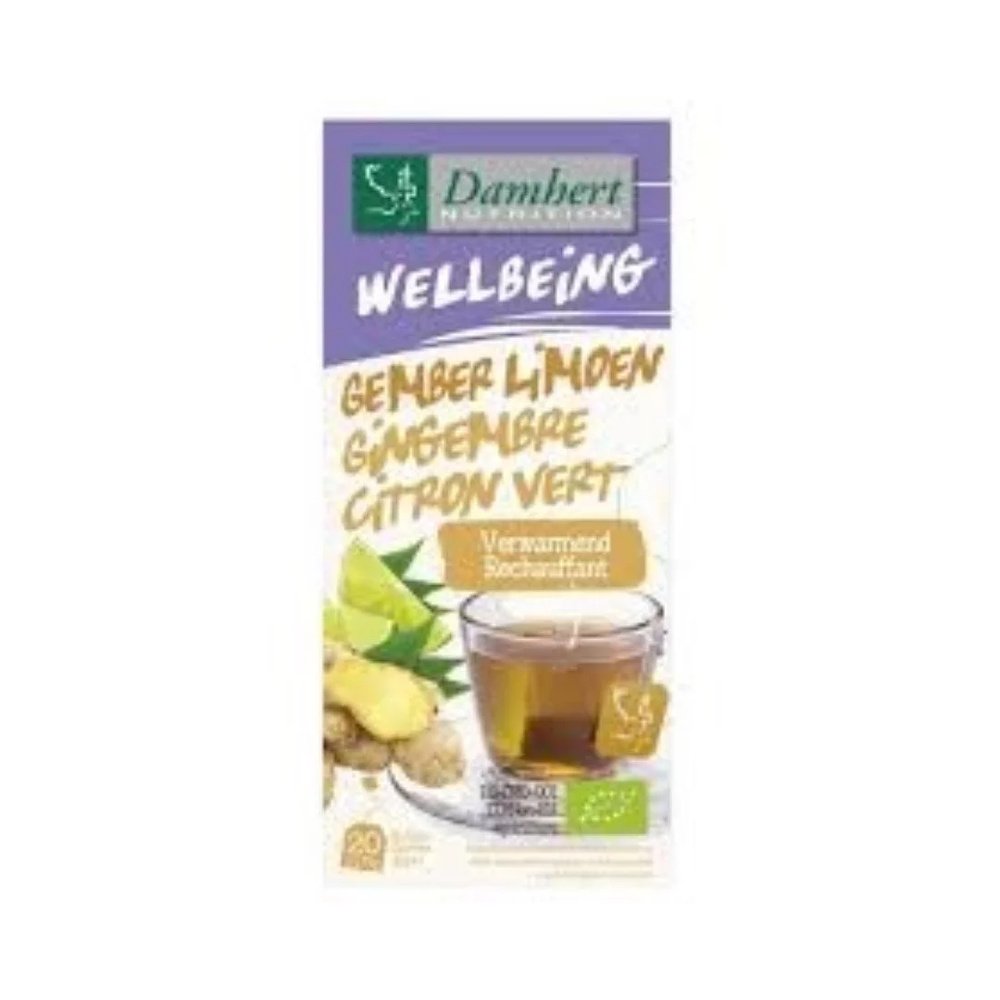 damhert – tisane gingembre citron – 20 sachets