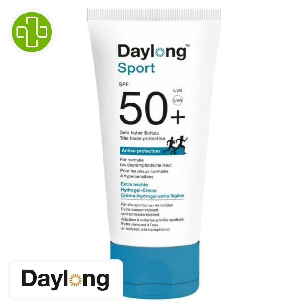 daylong – sport creme hydrogel extra legere spf50+ protection active – 50ml