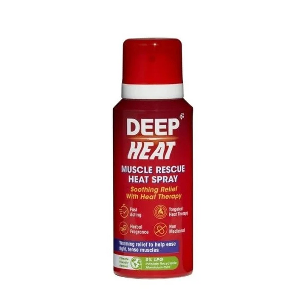deep – heat muscle rescue heat spray – 72.5ml