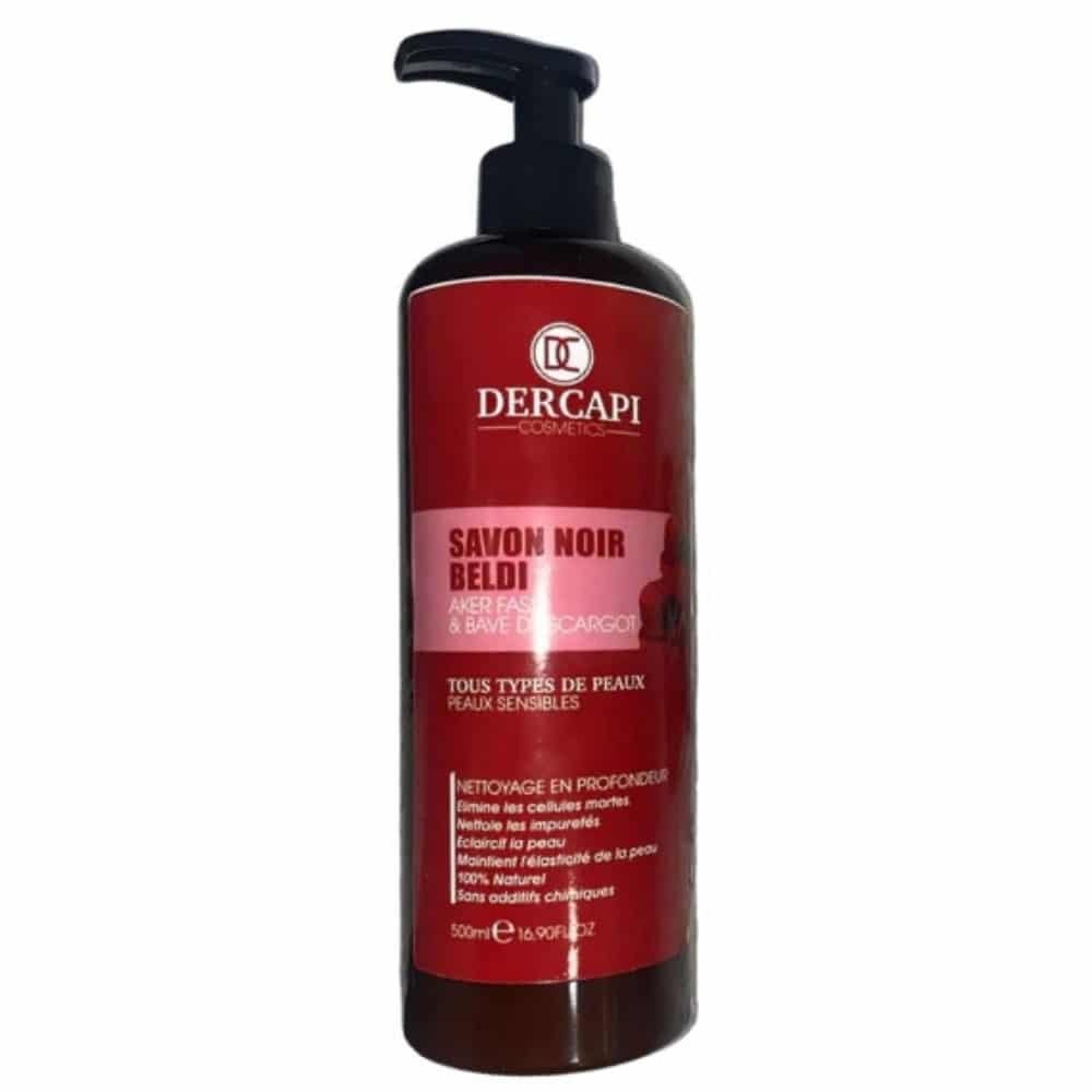 dercapi – savon noir beldi nila et bave d’escargot – 500ml