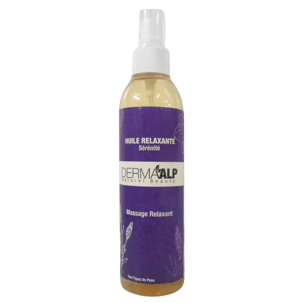 dermaalp – huile relaxante serenite massage – 200ml