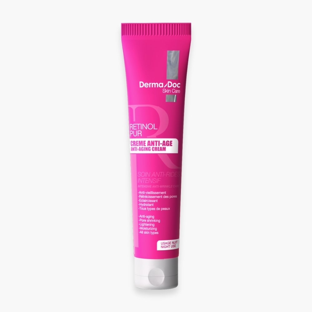 dermadoc – skin creme anti age pure retinol de nuit – 40ml