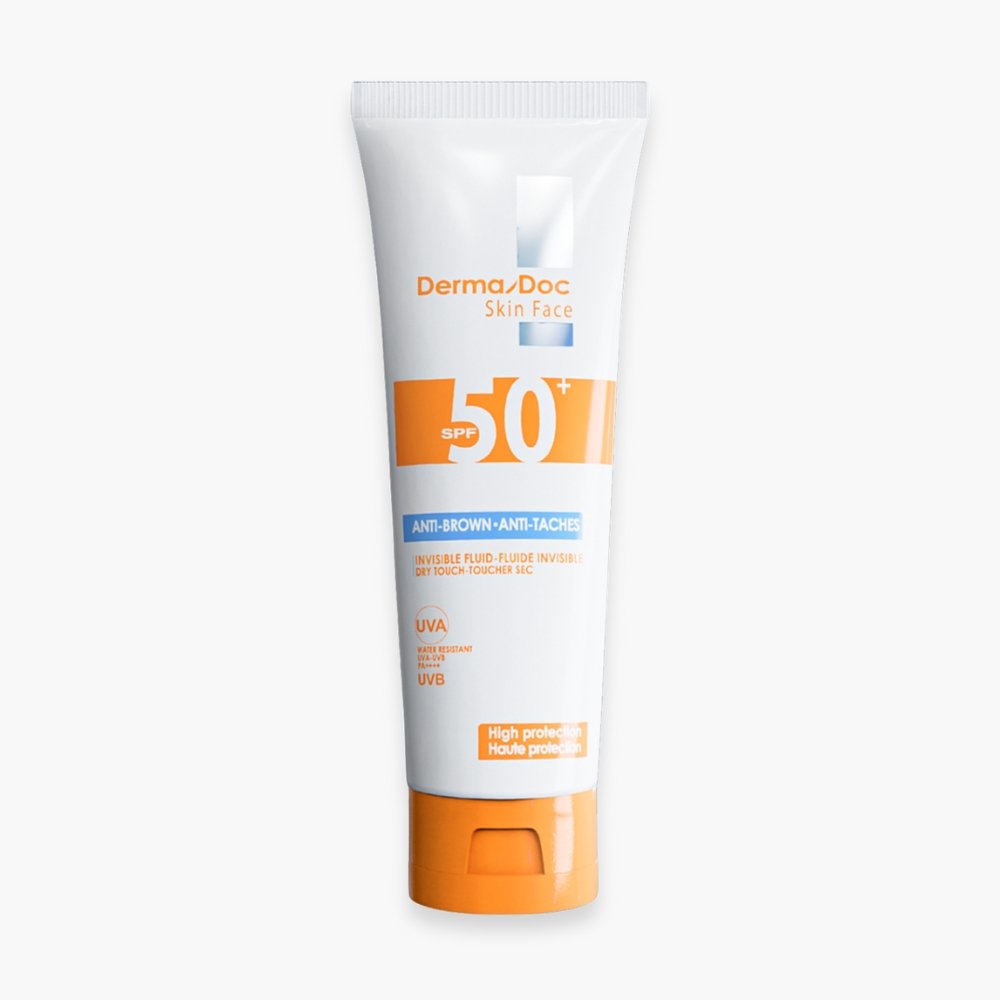dermadoc – skin ecran solaire anti taches spf50+ – 50ml
