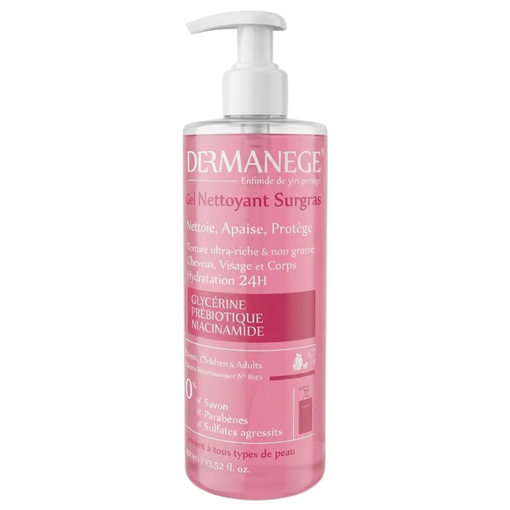 dermagene – gel nettoyant surgras – 400ml