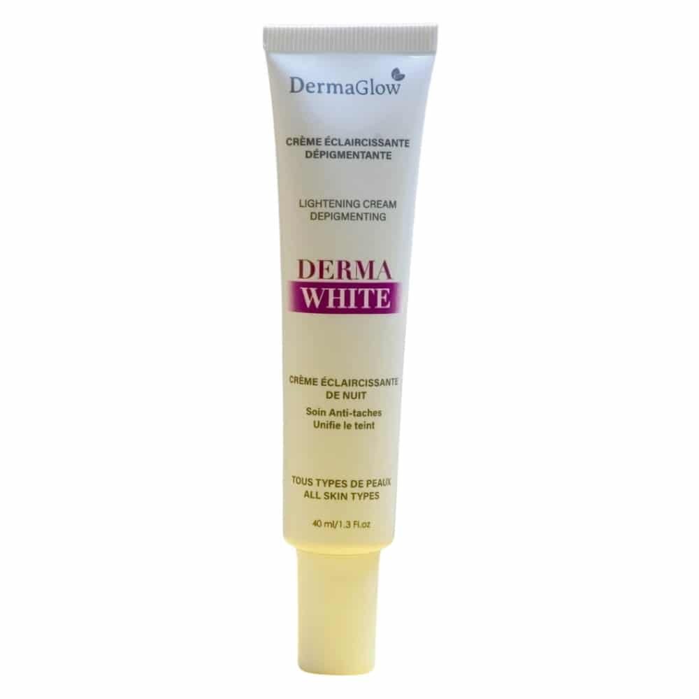 dermaglow – derma white creme eclaircissante de nuit – 40ml