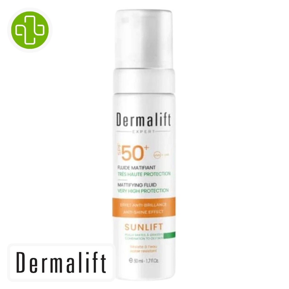 dermalift – sunlift fluide matifiant spf50+ – 50ml