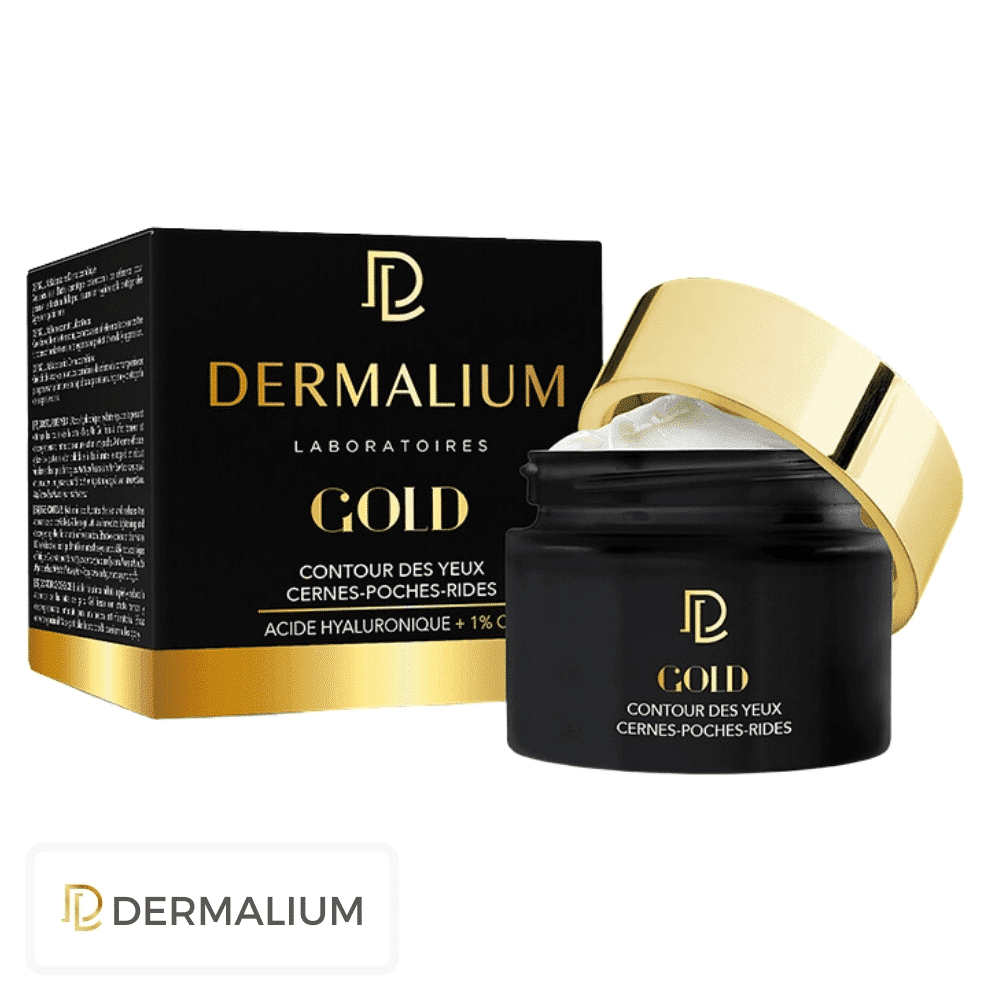 dermalium – gold contour des yeux – 15ml
