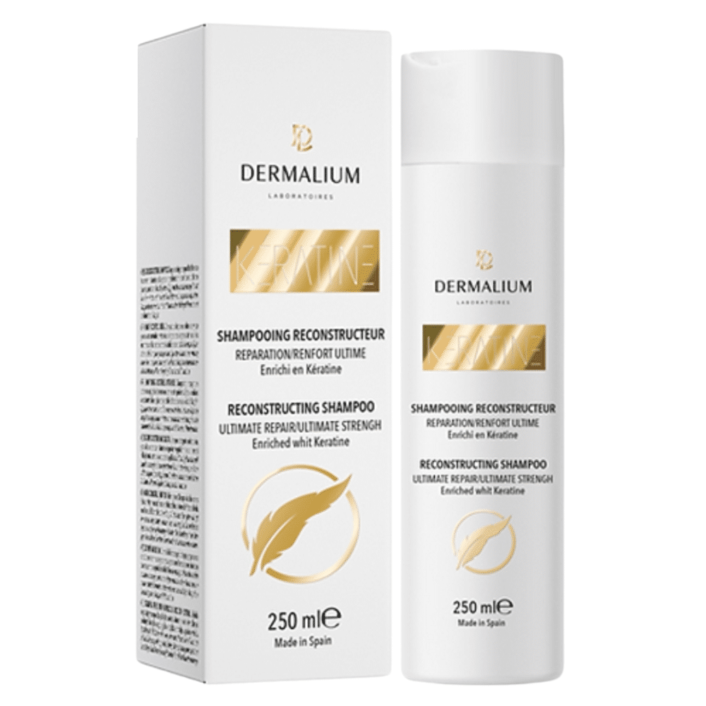 dermalium – shampoing reconstructeur a la keratine – 250ml