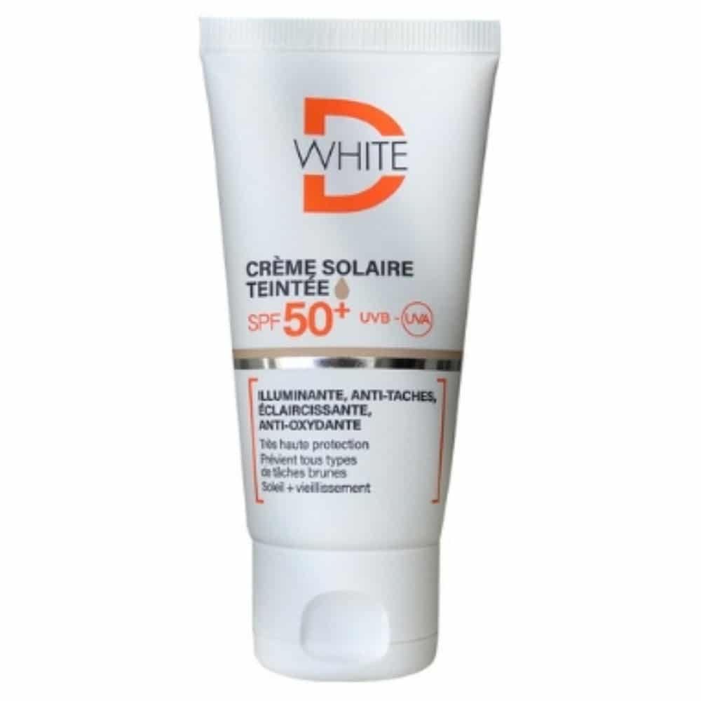 dermalliance – d white creme solaire teinte medium spf50+ – 50ml
