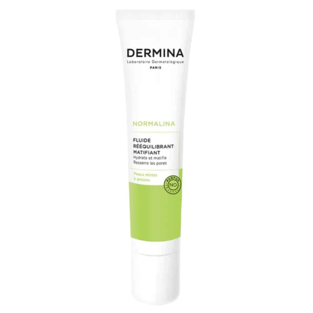 dermina – normalina fluide reequilibrant matifiant – 40ml
