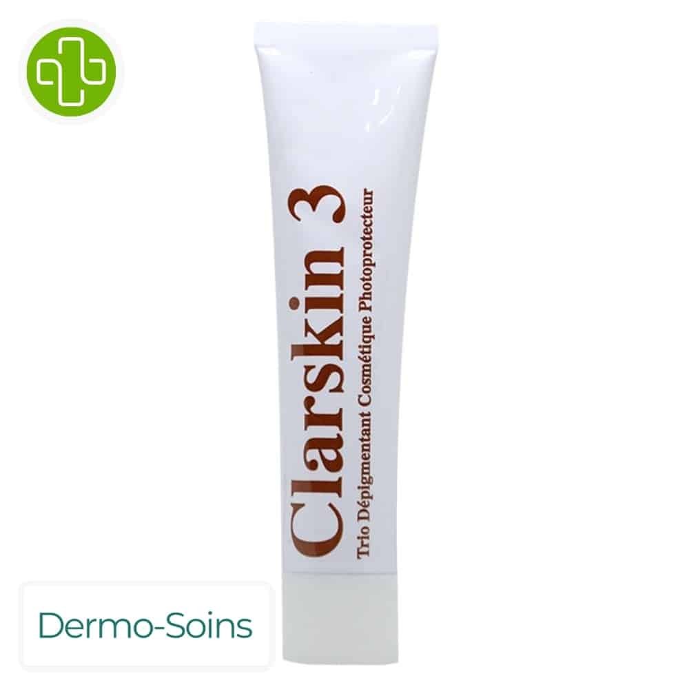 dermo soins – clarskin 3 trio depigmentant cosmetique photoprotecteur – 30g