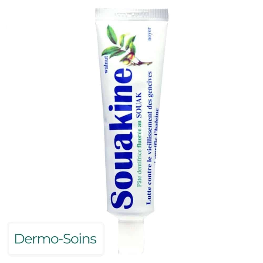 dermo soins – souakine pate dentifrice fluoree au souak – 50ml