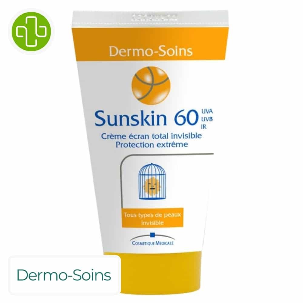 dermo soins – sunskin 60 creme ecran total – 50ml
