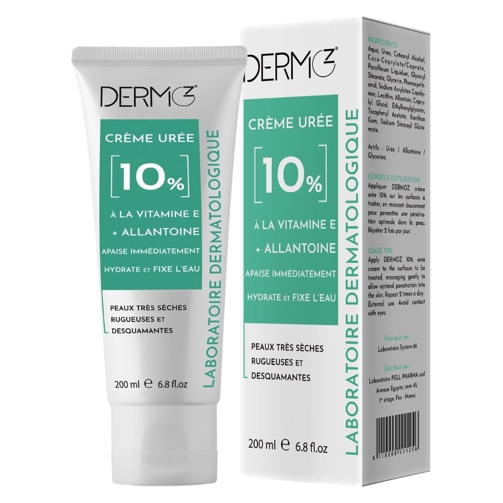 dermoz – creme hydratante apaisante uree 10% – 200ml