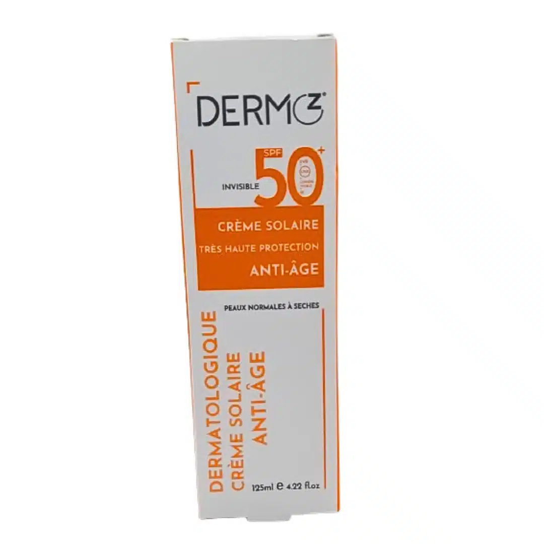 dermoz – creme solaire invisible spf50+ – 125ml