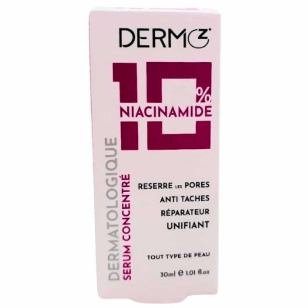 dermoz – niacinamide 10% serum concentre anti taches – 30ml