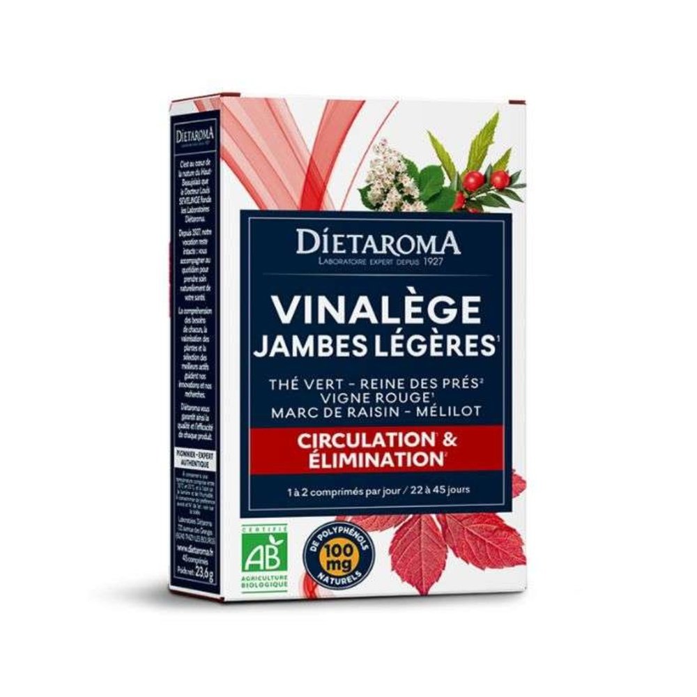 dietaroma – circulation et elimination « vinalege » 45cps