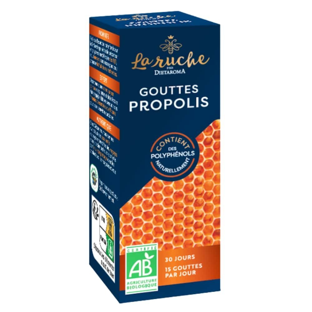 dietaroma – la ruche gouttes propolis bio – 15ml