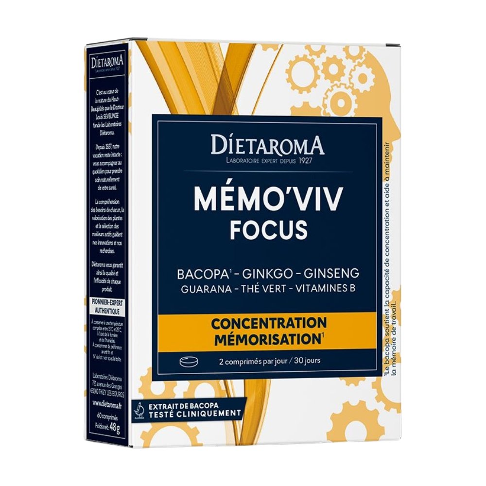 dietaroma – memo viv focus – 60 comprimes
