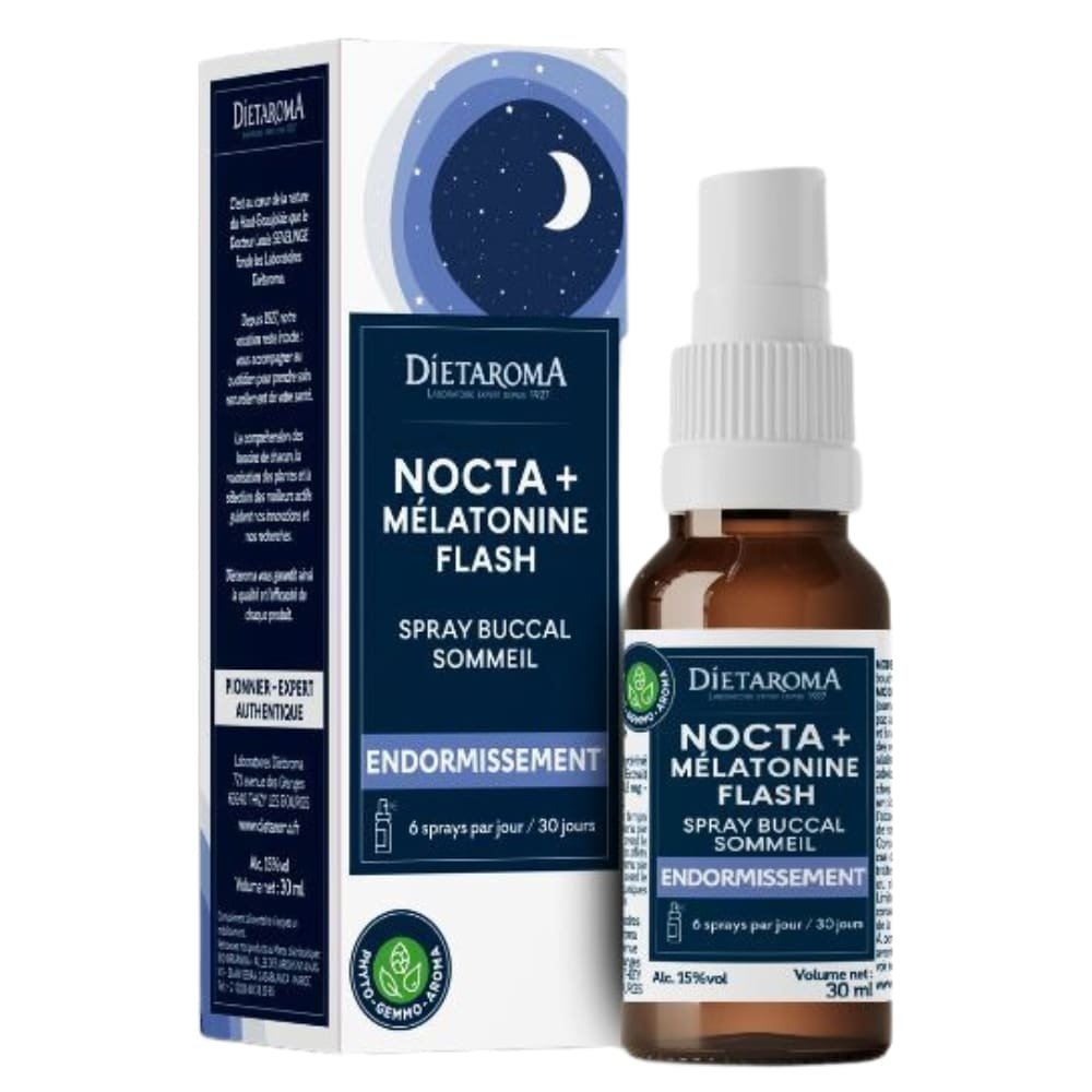 dietaroma – nocta+ melatonine flash spray buccal sommeil – 30ml