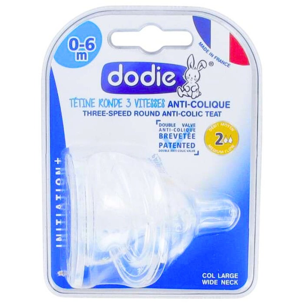 dodie – 2tetines plate sensation+ 0 6m