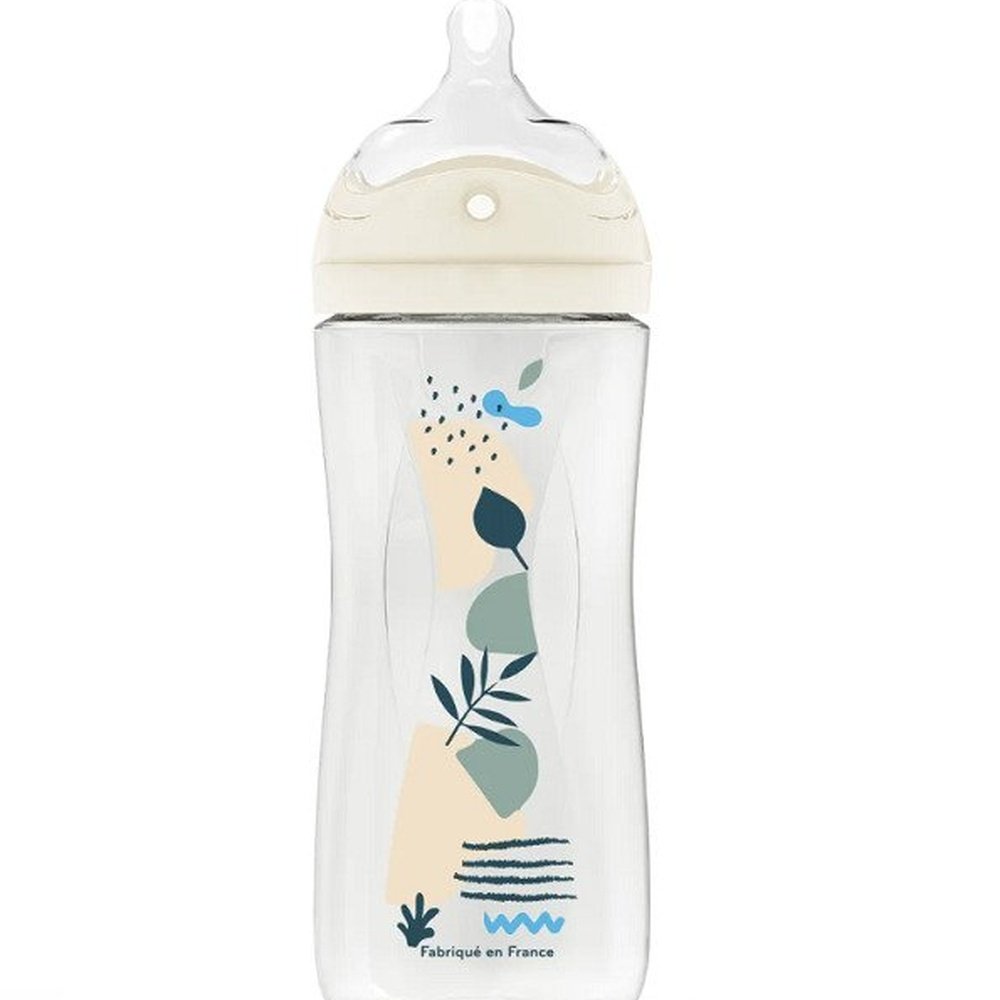 dodie – biberon anti colique debit 2 bleu 6 mois et plus – 330ml