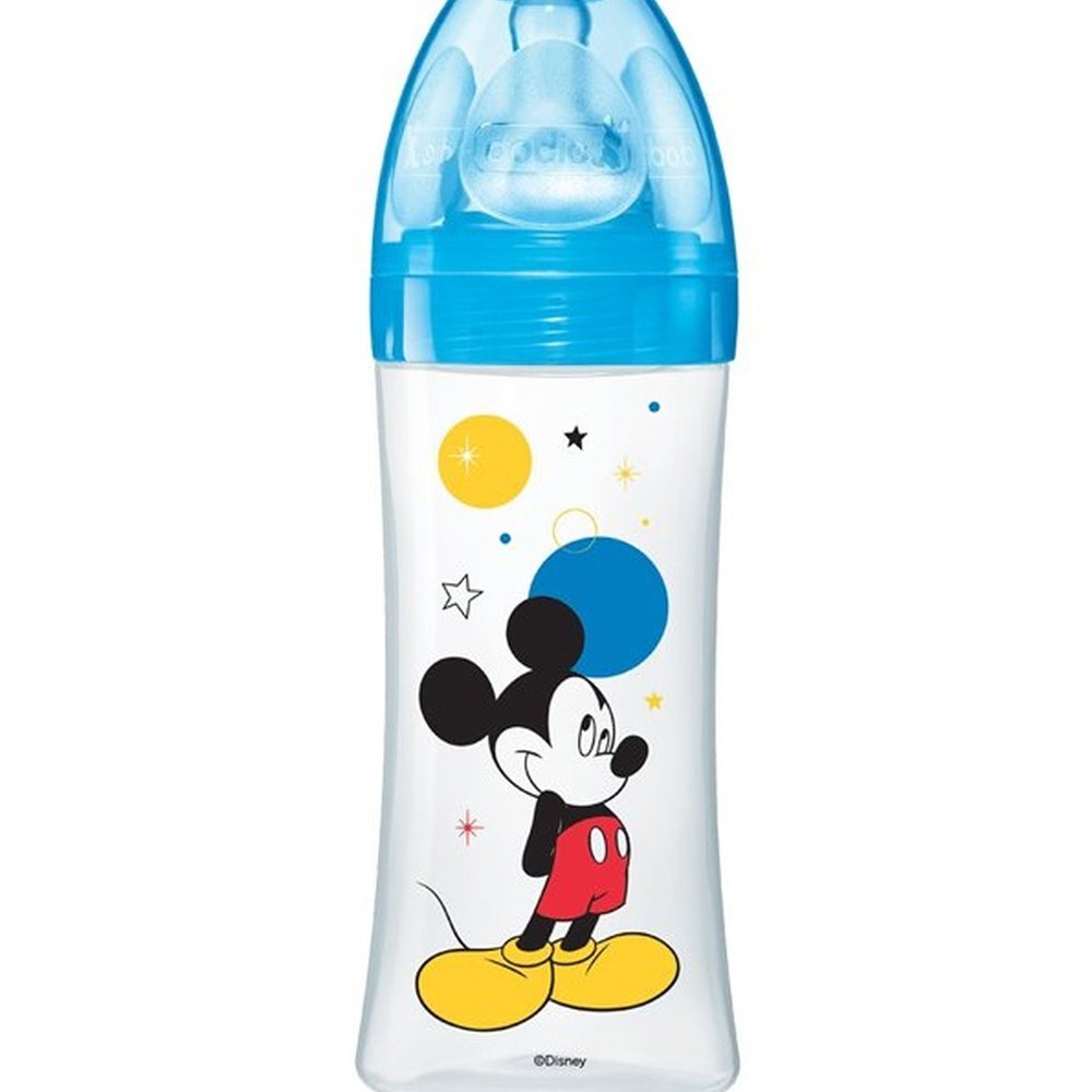 dodie – biberon disney baby mickey initiation+ anti colique debit 3 (6m +) – 330ml