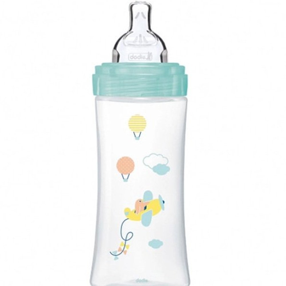 dodie – biberon senstation+ tetine plate 330ml +6m air