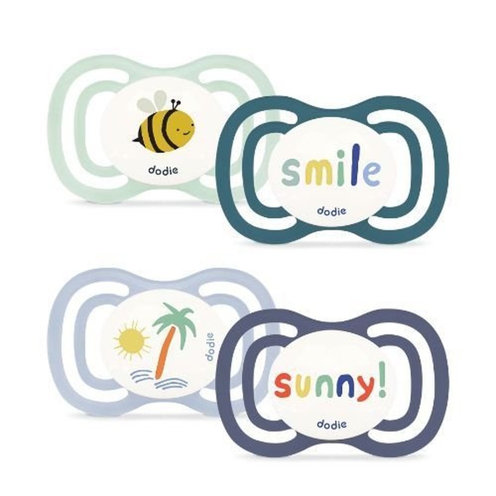 dodie – sucette +18m duo extra fine bleu f5