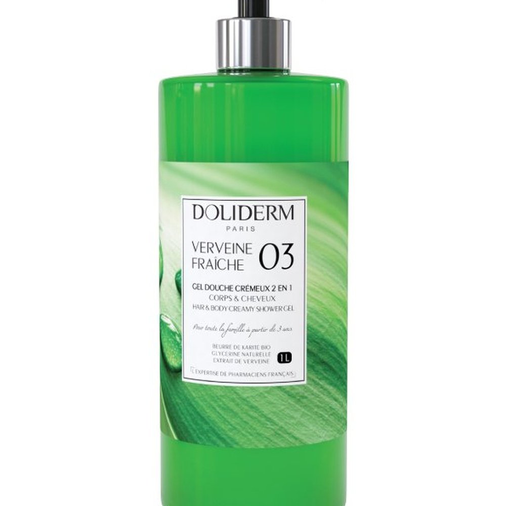 doliderm – gel douche 03 verveine fraiche – 1l