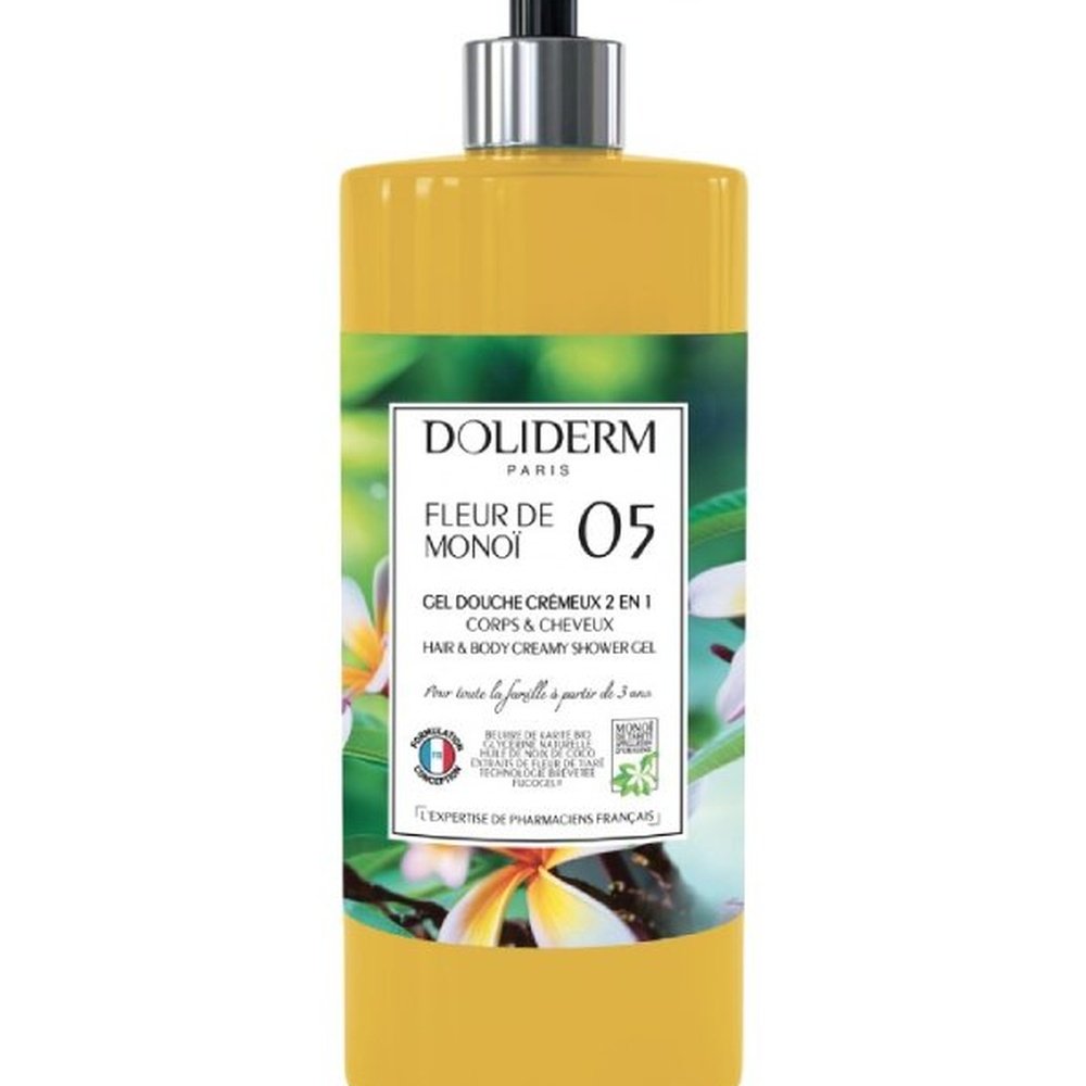 doliderm – gel douche 05 fleur de monoi – 1l