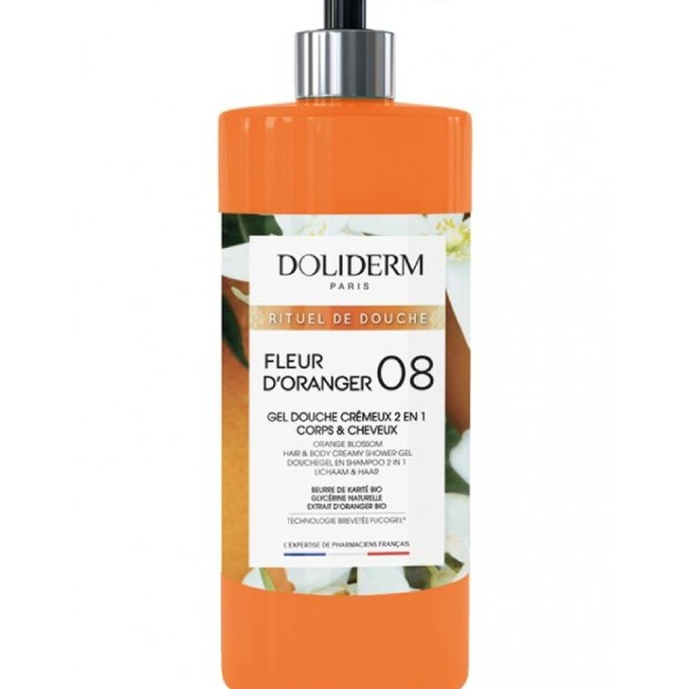 doliderm – gel douche 08 fleur d’oranger – 1l