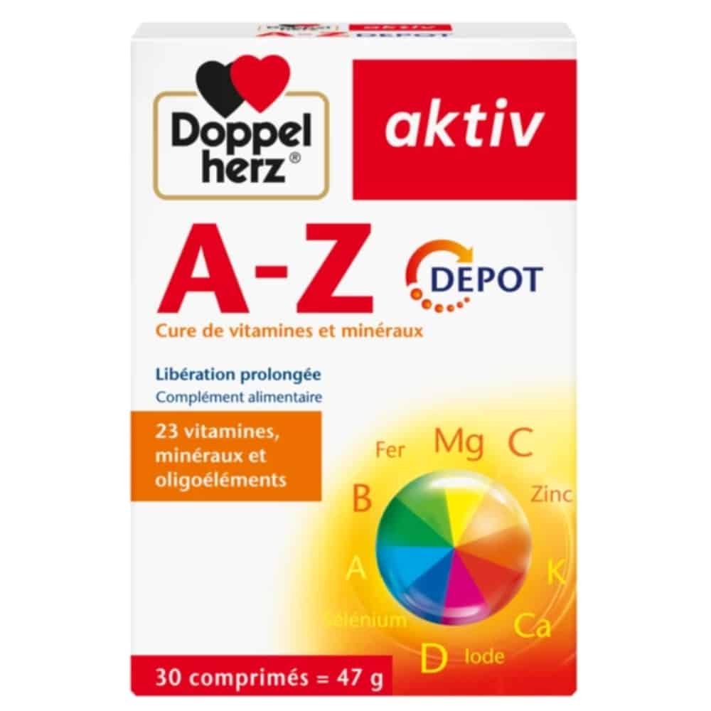 doppel herz – aktiv a z depot cure de vitamines et mineraux – 30 comprimes