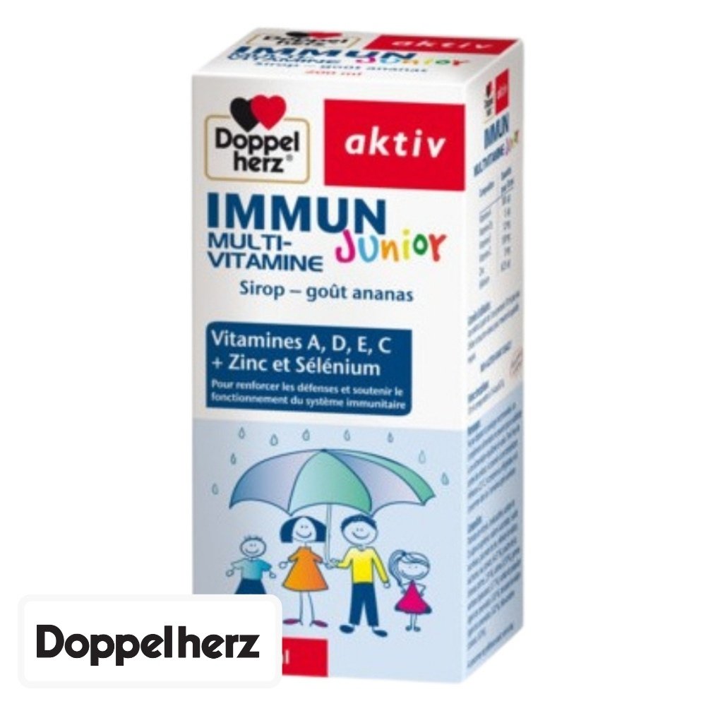 doppel herz – aktiv immun multi vitamine junior sirop gout ananas – 200ml