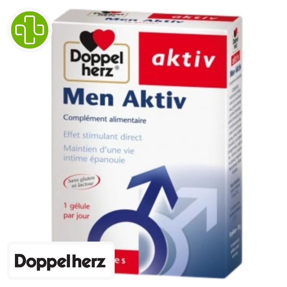 doppel herz – aktiv men aktiv effet stimulant directe – 30 gelules