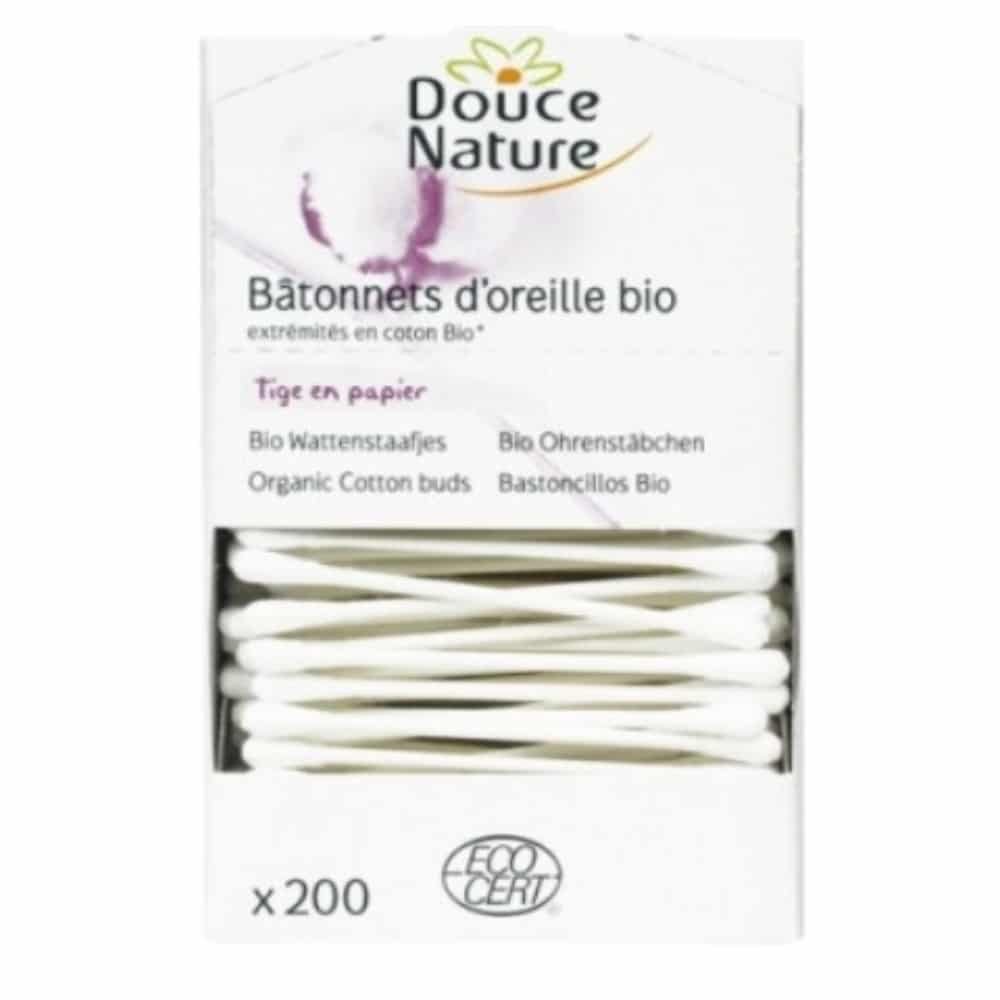 douce nature – batonnets d’oreille bio – 200u