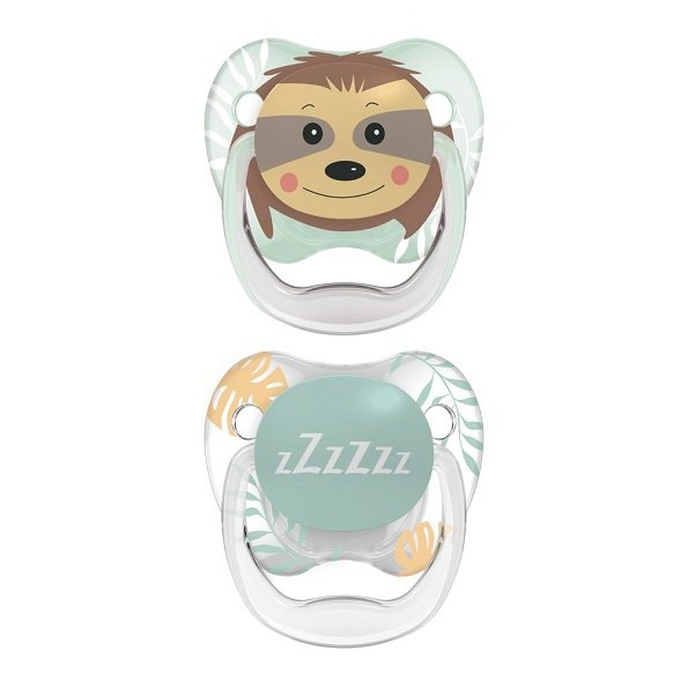 🎁 pack 🎁 – dr brown’s – sucette phase 2 tetes d’animaux, pack de 2 (0 6 mois)