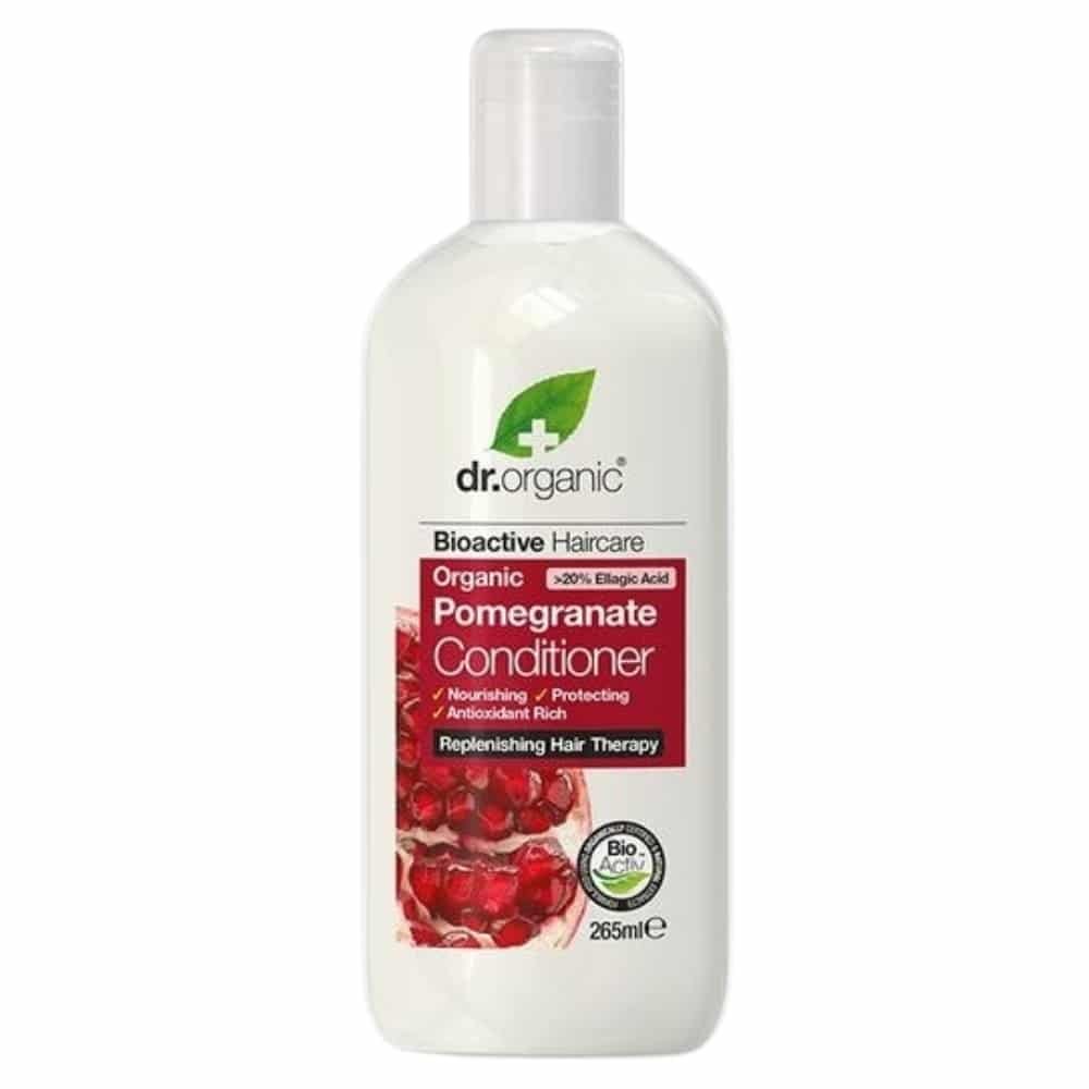 dr organic – apres shampoing grenade protecteur bio – 265ml