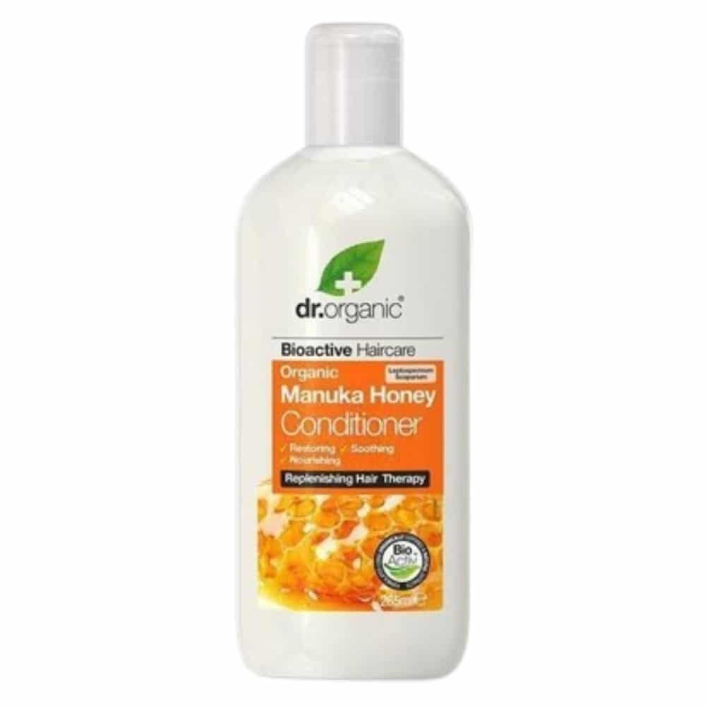 dr organic – apres shampoing miel de manuka nourrissant bio – 265ml