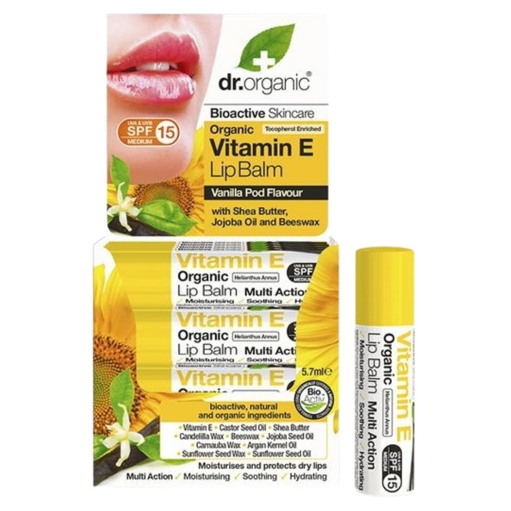 dr organic – baume a levres vitamine e bio – 5, – 7ml