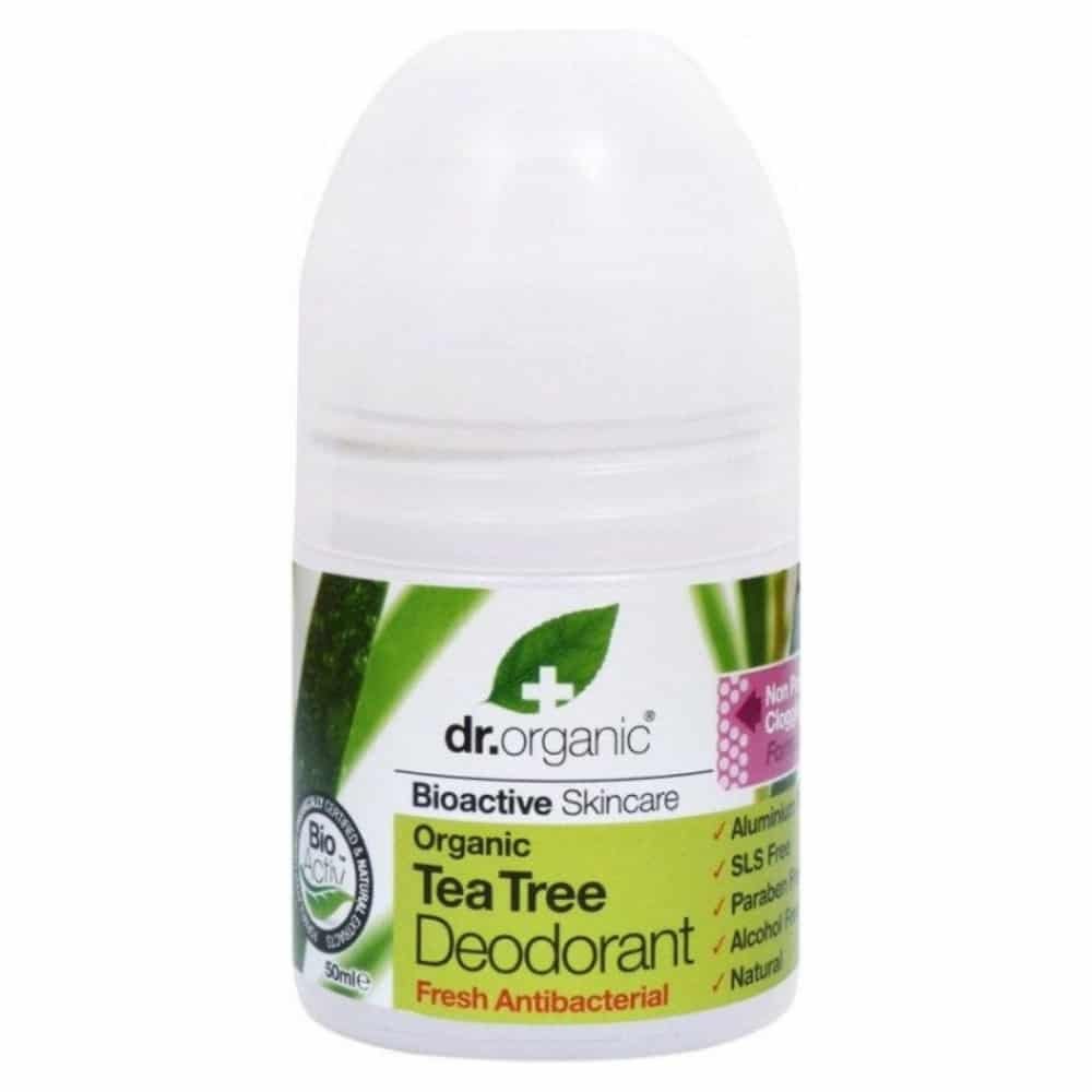 dr organic – deodorant arbre a the bio – 50ml