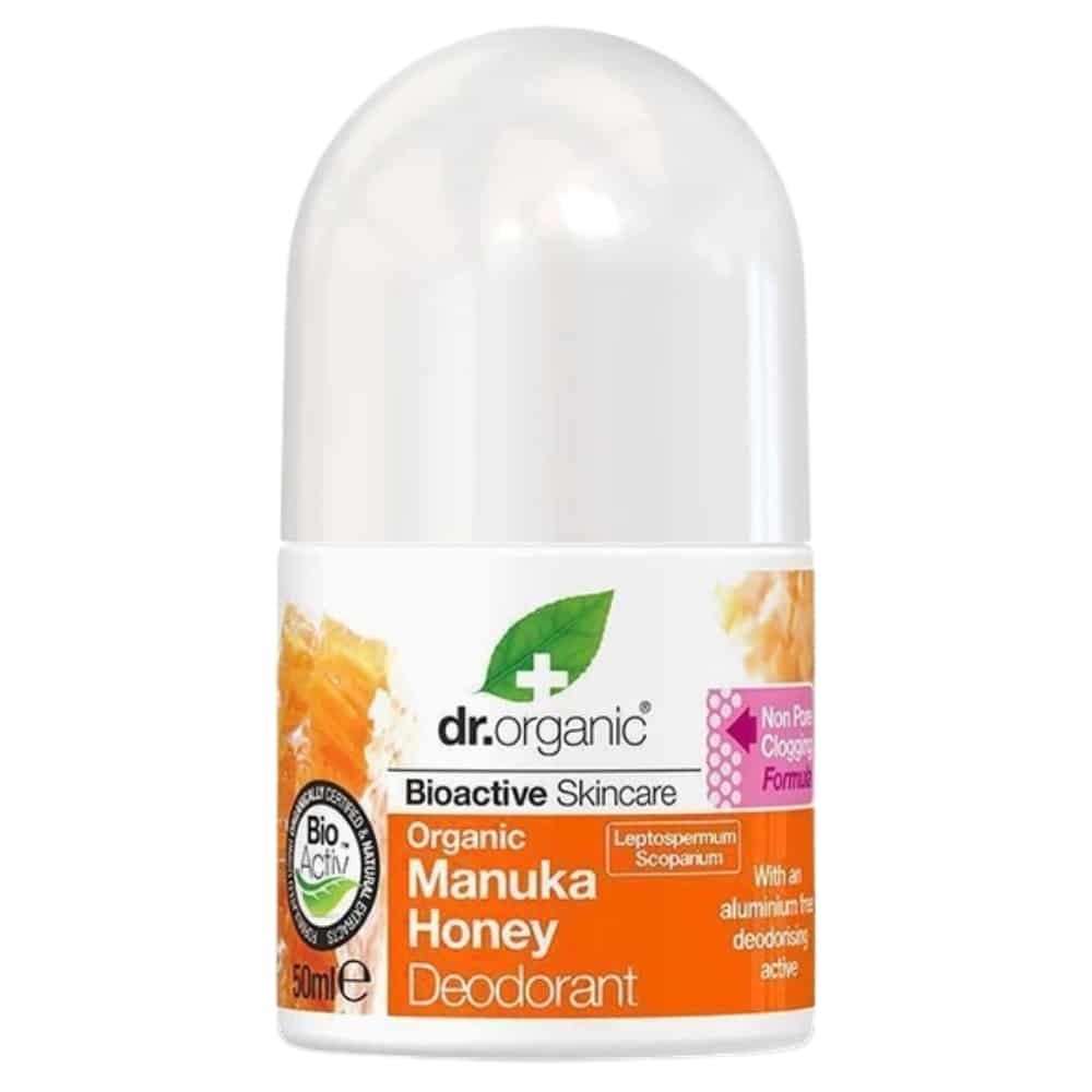 dr organic – deodorant miel de manuka bio – 50ml