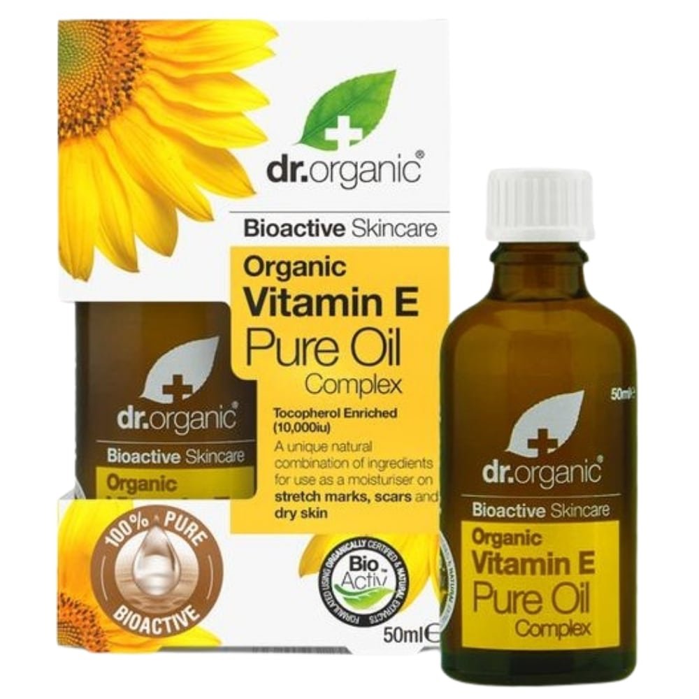 dr organic – huile complexe vitamine e pure – 50ml