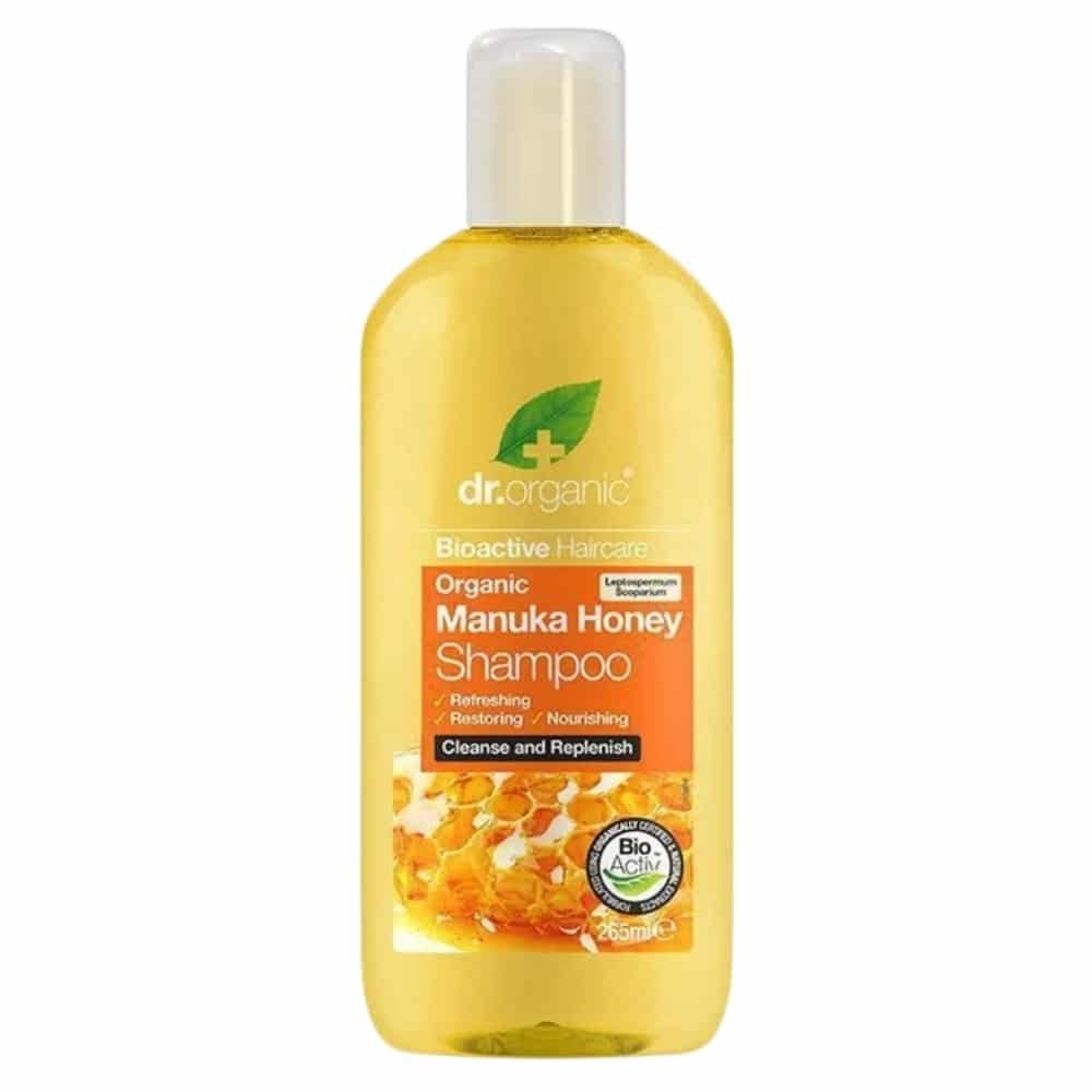 dr organic – shampoing miel de manuka nourrissant bio – 265ml