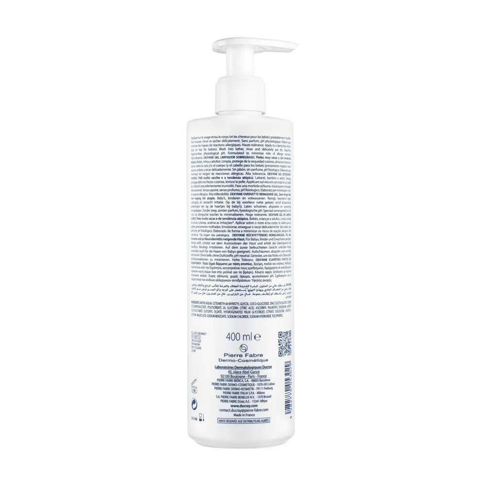 ducray – dexyane gel nettoyant surgras – 400ml ducray – dexyane gel nettoyant surgras – 400ml