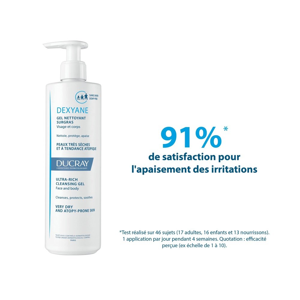ducray – dexyane gel nettoyant surgras – 400ml ducray – dexyane gel nettoyant surgras – 400ml