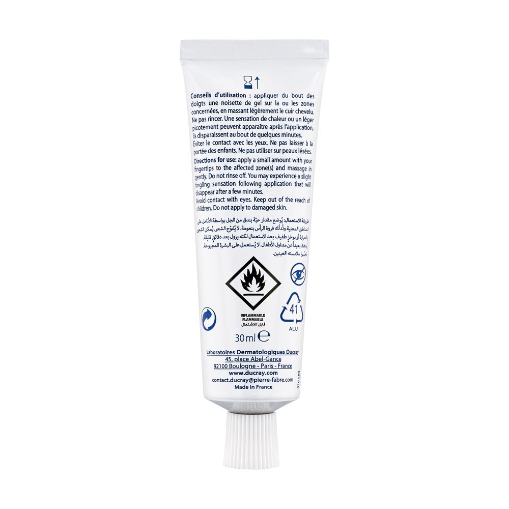 ducray – gel ruberifiant tonique capillaire – 30ml ducray – gel ruberifiant tonique capillaire – 30ml